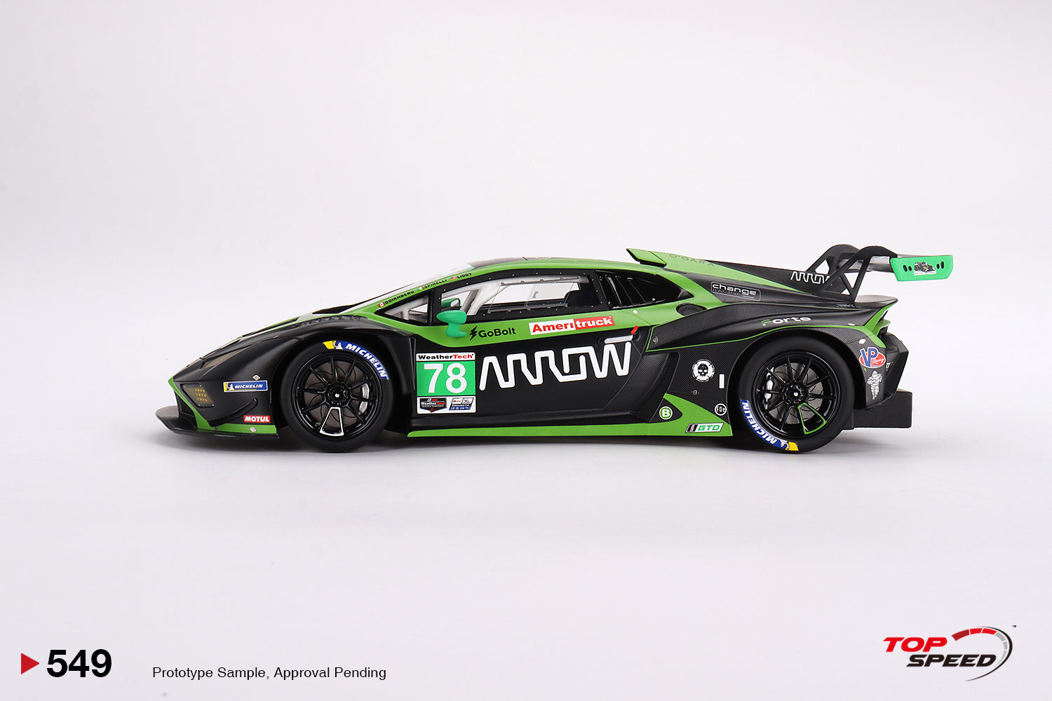 TOPSPEED 1:18 Lamborghini Huracán GT3 EVO2 #78 Forte Racing IMSA