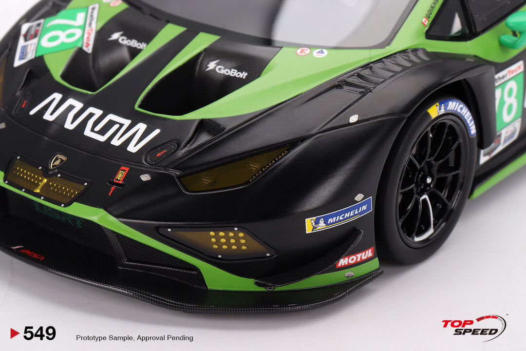 [Preorder] TOPSPEED 1:18 Lamborghini Huracán GT3 EVO2 #78 Forte Racing IMSA 2023 Daytona 24 Hrs