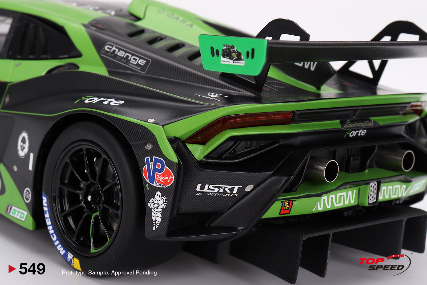 TOPSPEED 1:18 Lamborghini Huracán GT3 EVO2 #78 Forte Racing IMSA