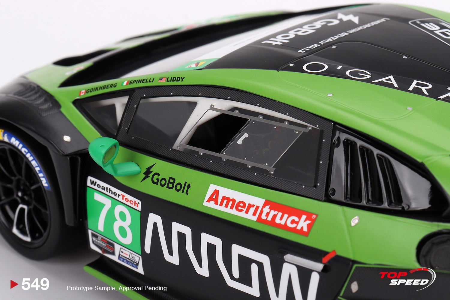 TOPSPEED 1:18 Lamborghini Huracán GT3 EVO2 #78 Forte Racing IMSA