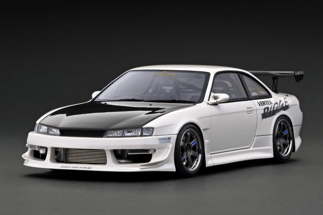 IG 1:18 VERTEX S14 Silvia Pearl White With SR20 DET Engine