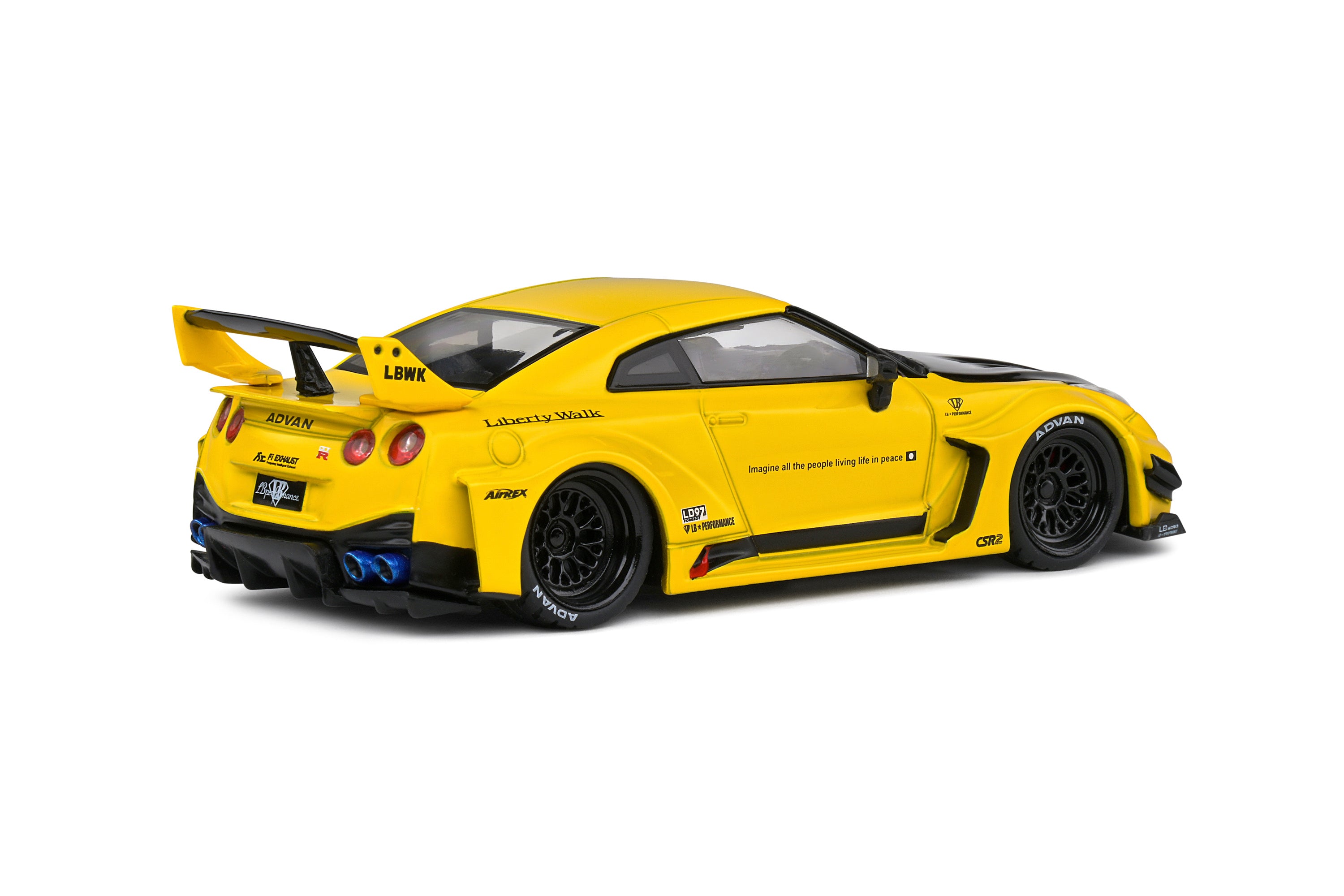 Solido 1:43 NISSAN GTR35 LBWK SILHOUETTE YELLOW 2019 S4311206