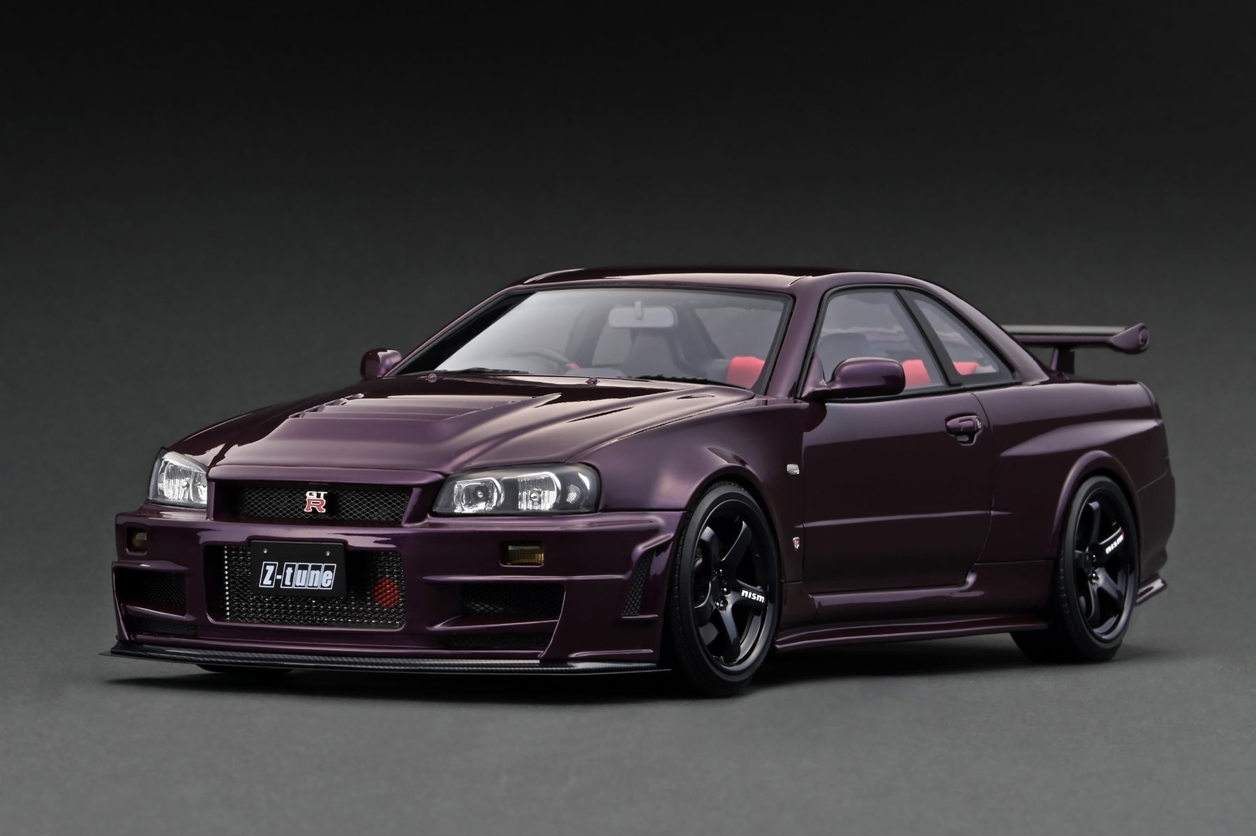 Gt R R34 Midnight Purple Custom Engine IG 1:18 Nismo R34 GT-R Z-tune Midnight Purple – Horizon Diecast