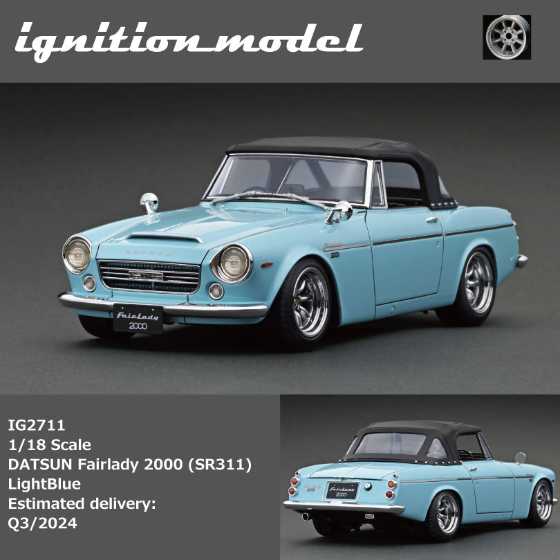 ミニカー 1/18 DATSUN Fairlady2000 SR311 LightBlue 1708665092832_8558981690913188