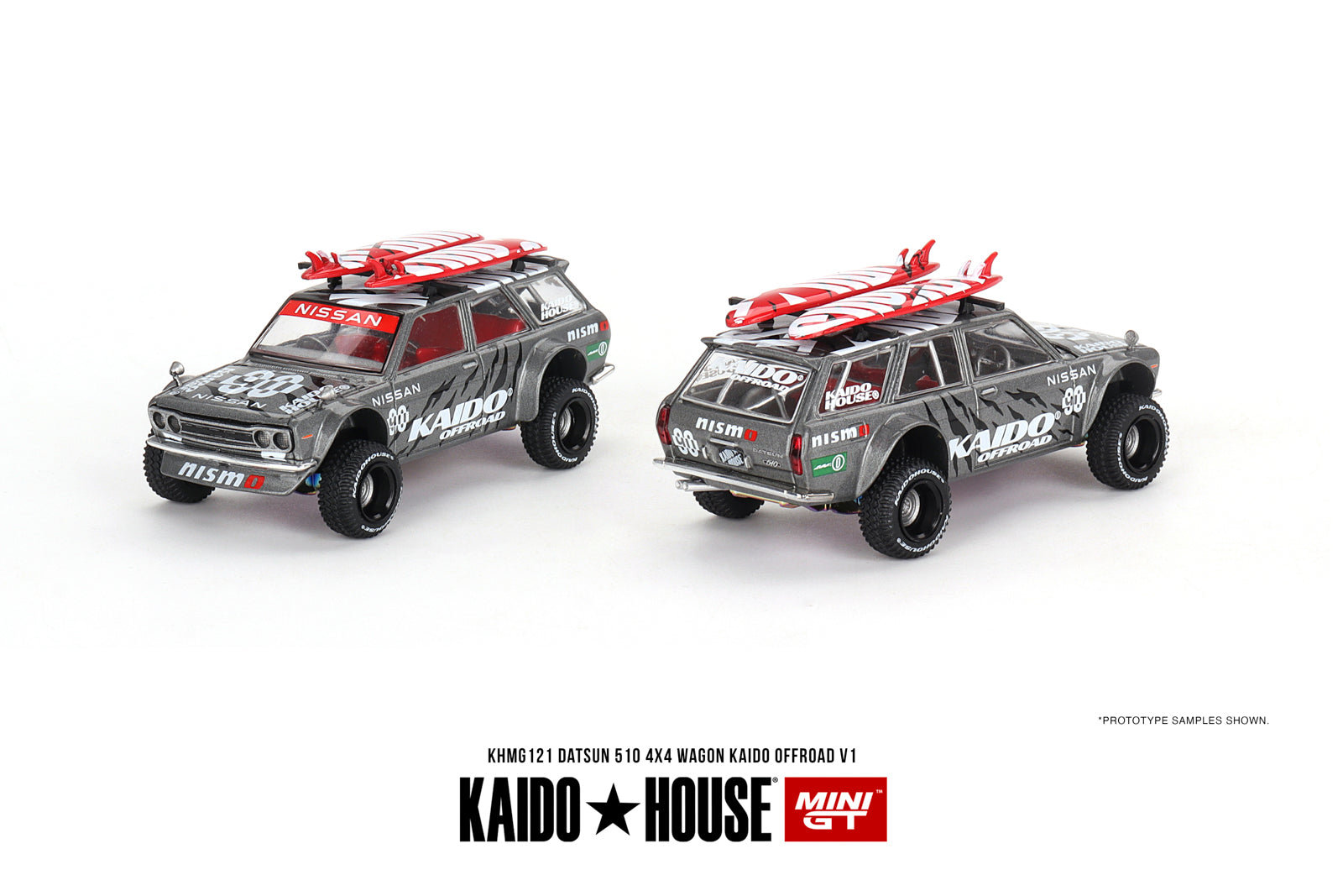 Kaido House + Mini GT 1:64 Datsun KAIDO 510 Wagon 4x4 Kaido