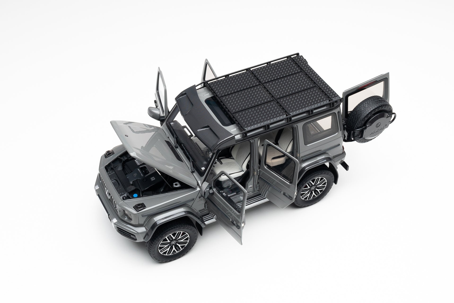 KengFai / NZG 1:18 Mercedes-AMG G63 4x4² Grey 100636 – Horizon Diecast