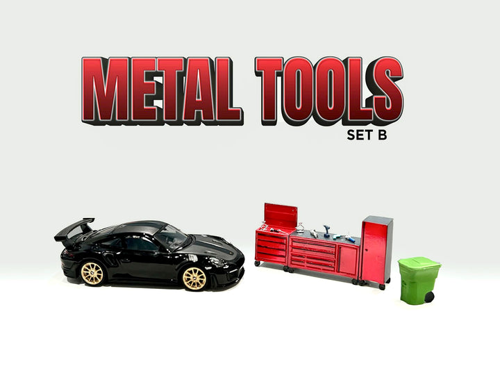 American Diorama 1:64 1:64 Metal Tools - Set B AD-2411