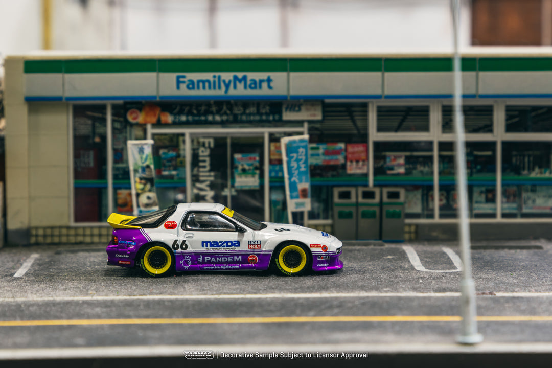 [Preorder] Tarmac Works 1:64 Pandem Mazda RX-7 FC3S White / purple