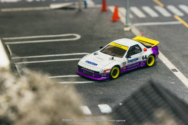 [Preorder] Tarmac Works 1:64 Pandem Mazda RX-7 FC3S White / purple