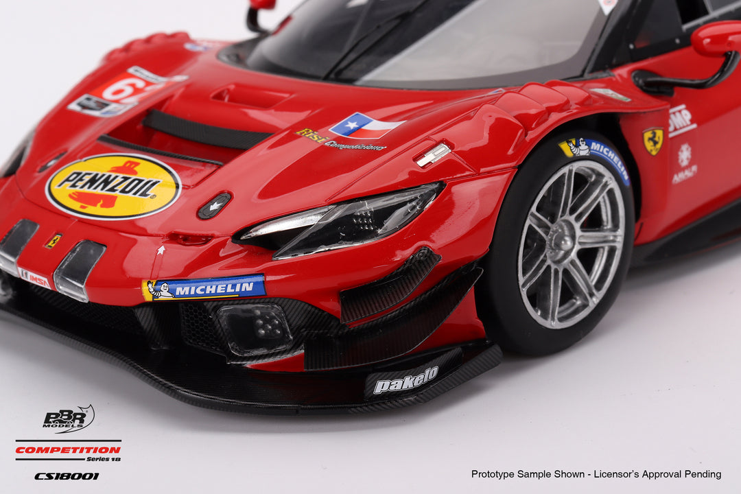 [Preorder] BBR 1:18 Ferrari 296 GT3 Risi Competizione 2023 - no.62 IMSA Daytona 24 Hrs