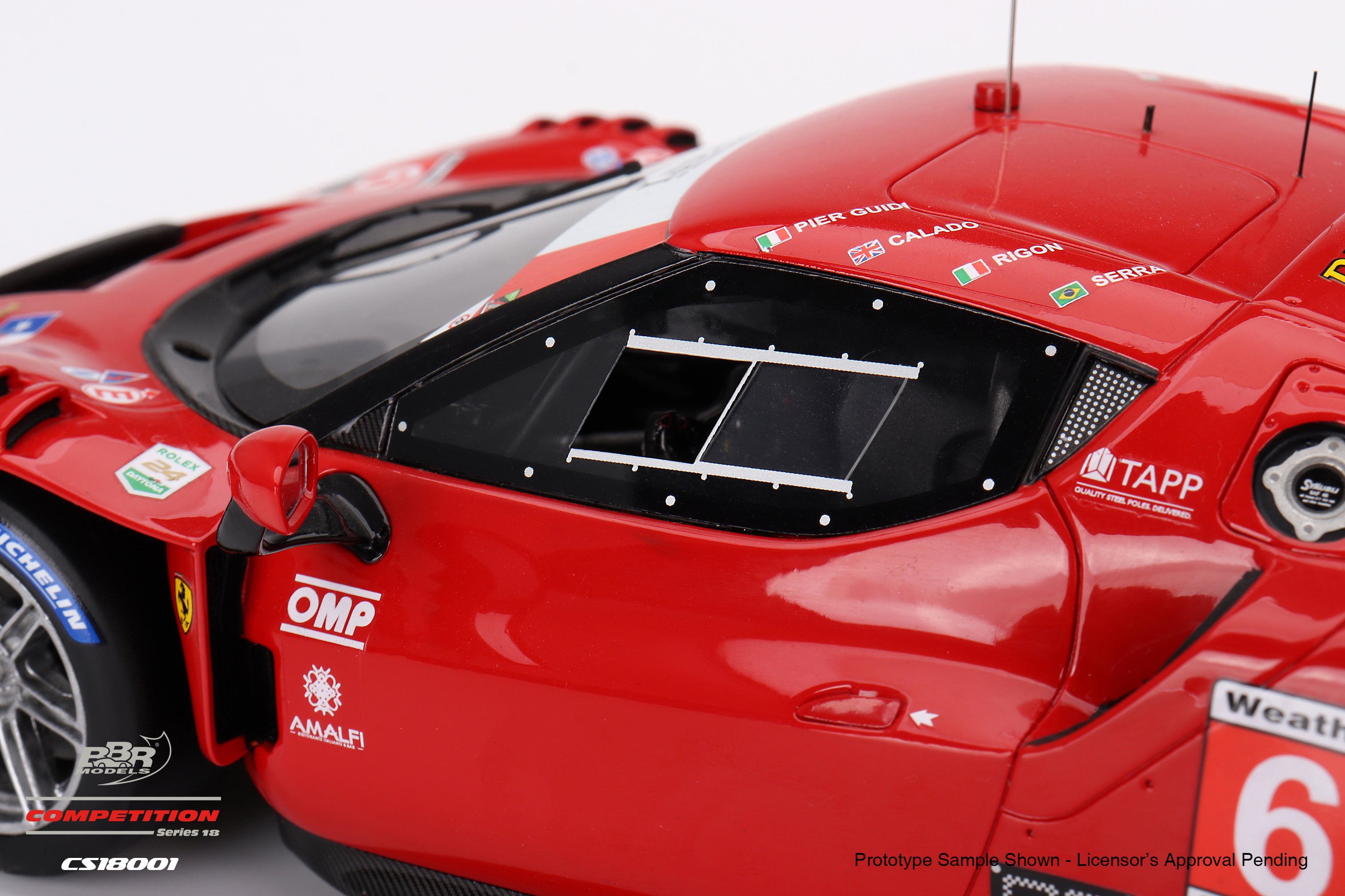 Ferrari 296 GT3 N°62 Risi Competizione - Miniature 1/18 Daytona 24H 2023 (BBR Models)