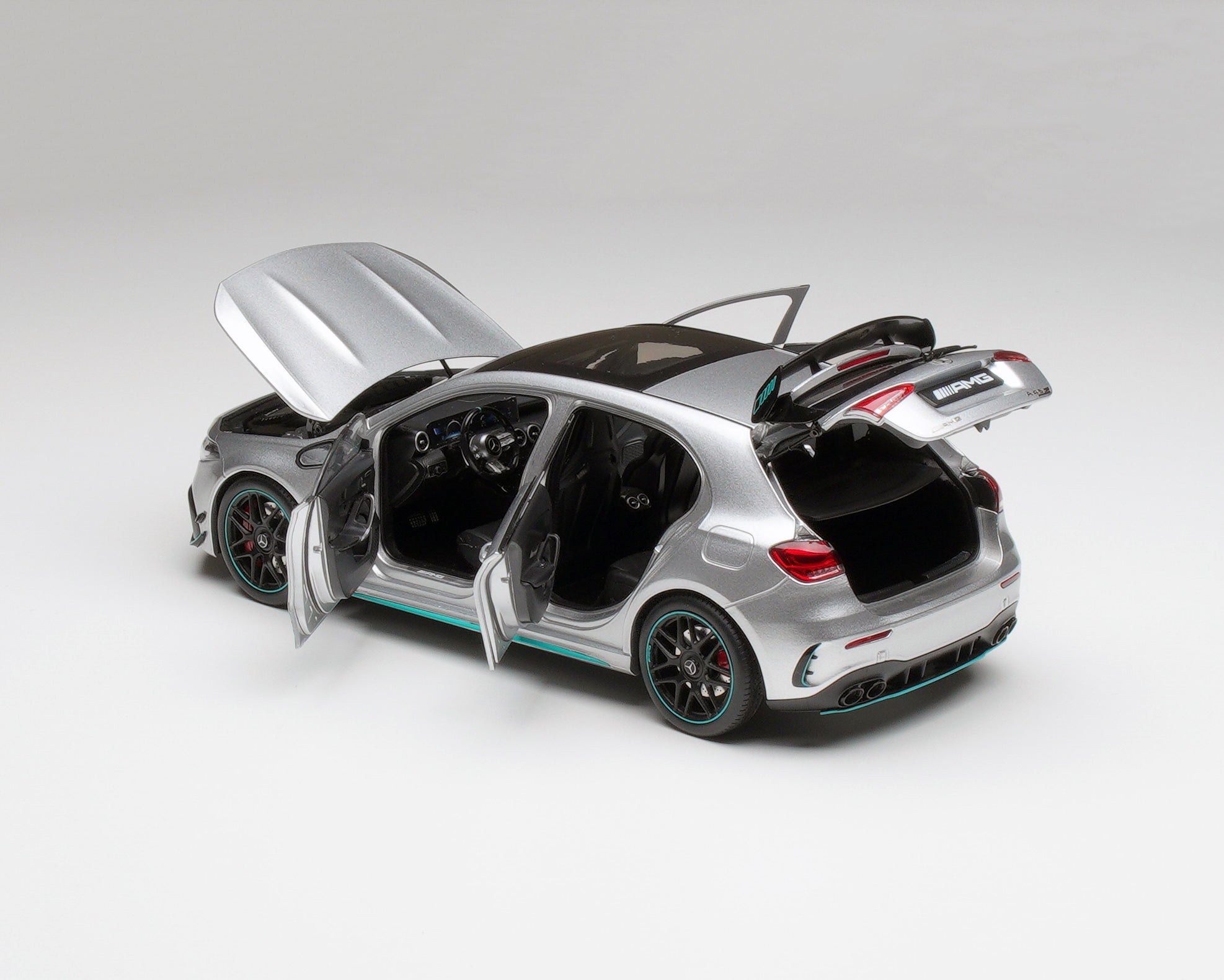 Official Mercedes-Benz AMG A45 S F1 Silver – Horizon Diecast