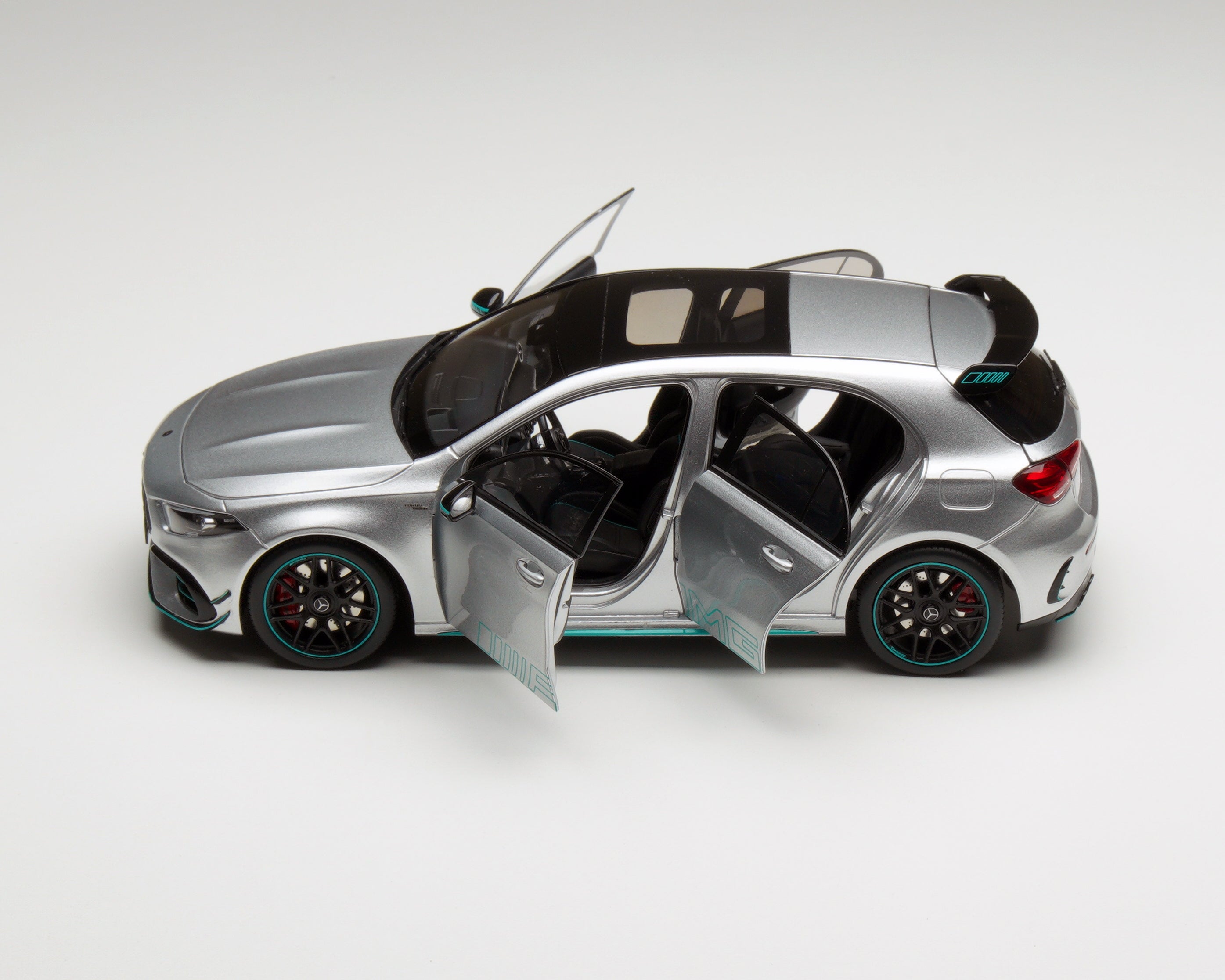 Official Mercedes-Benz AMG A45 S F1 Silver – Horizon Diecast
