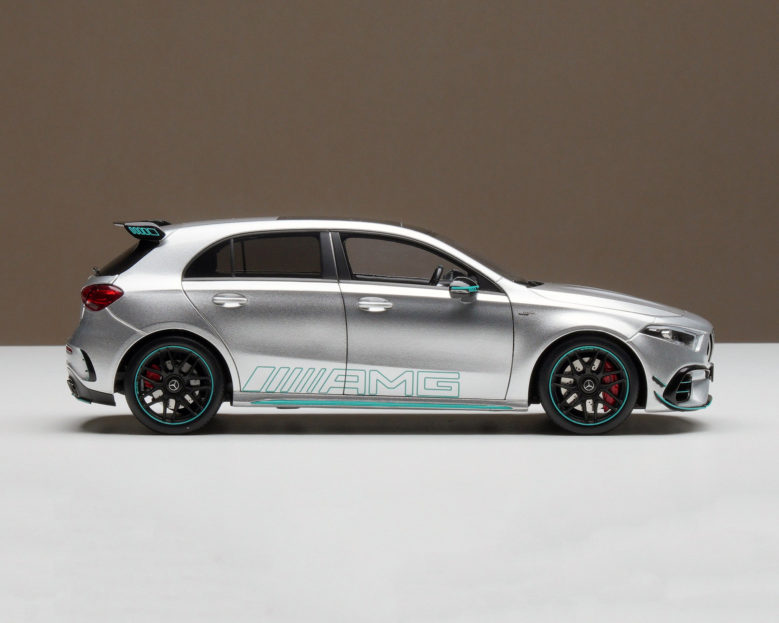 Official Mercedes-Benz AMG A45 S F1 Silver – Horizon Diecast