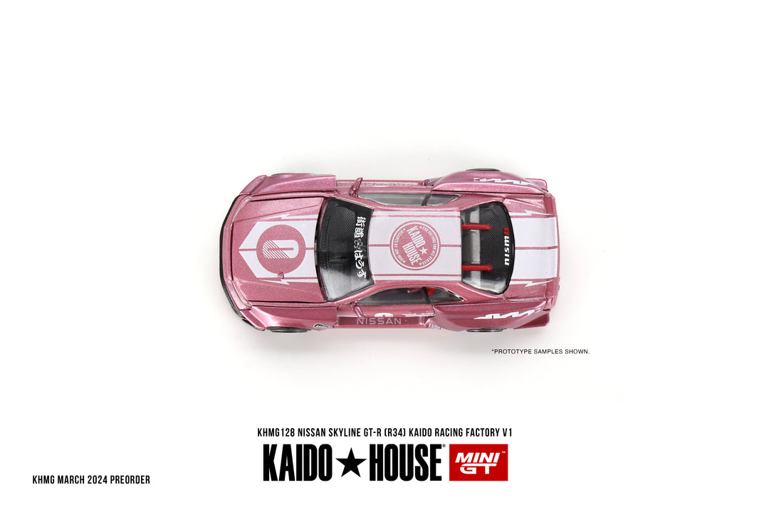 [Preorder] Kaido House + Mini GT Nissan Skyline GT-R (R34) KAIDO RACING FACTORY V1