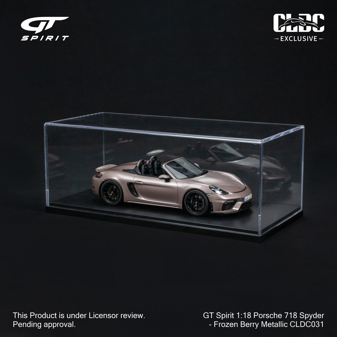 GT Spirit 1:18 Porsche 718 Spyder - Frozen Berry Metallic CLDC Exclusive