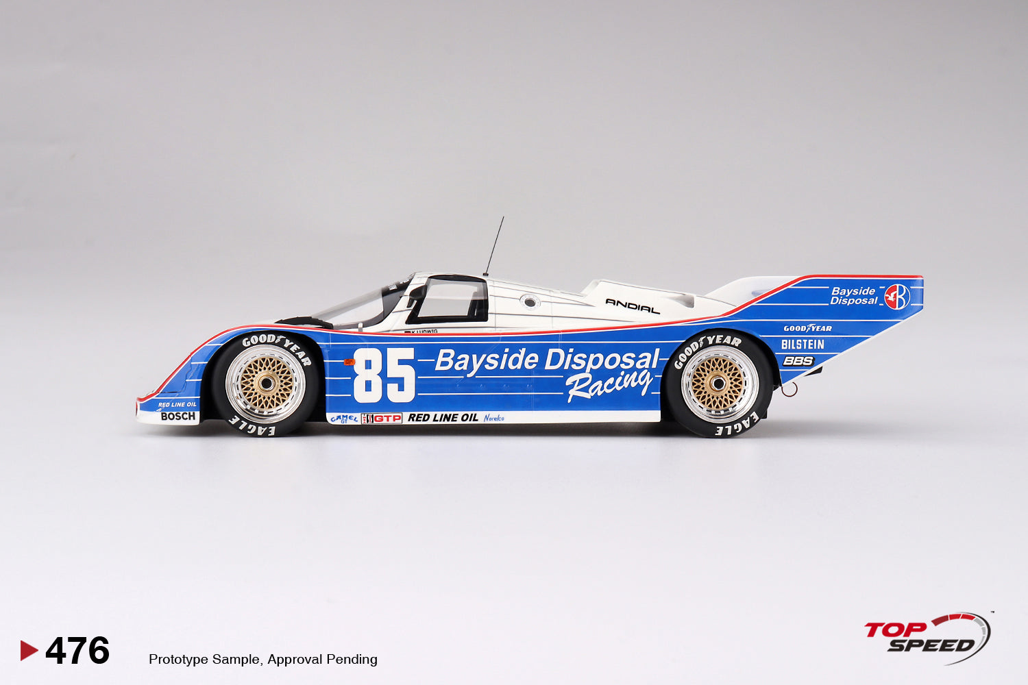 ミニカー Porsche 962 1986IMSA 1/18 TOP SPEED TOPSPEED 1:18 Porsche 962 #85 Bayside Disposal Racing 1987 IMSA