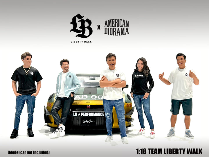 [Preorder] American Diorama 1:18 Team Liberty Walk Resin Figures