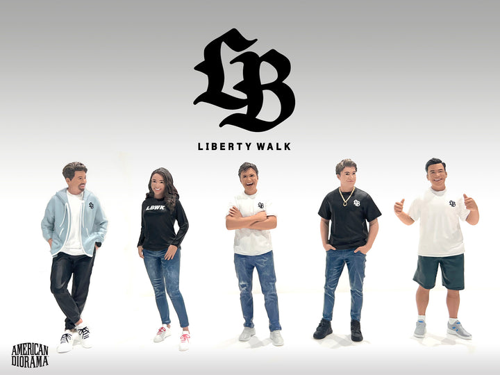 [Preorder] American Diorama 1:18 Team Liberty Walk Resin Figures