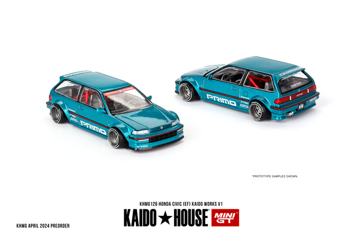 [Preorder] Kaido House + Mini GT 1:64 Honda Civic (EF) Kaido Works V1