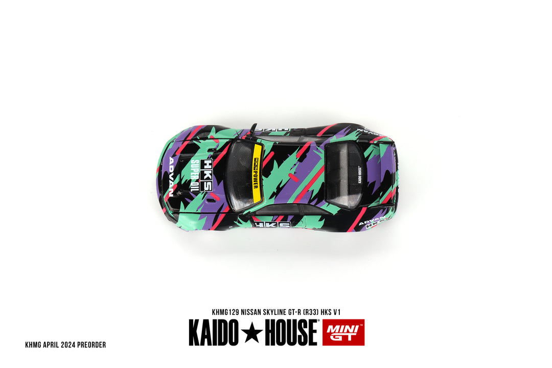 [Preorder] Kaido House + Mini GT 1:64 Nissan Skyline GT-R (R33) HKS V1