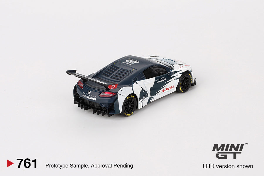 Honda NSX GT3 EVO AlphaTauri Yuki Tsunoda 2023 Red Bull Nürburgring in 1:18 scale by Topspeed