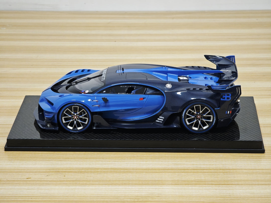 [Preorder] Runner 1:12 Bugatti Vision Gran Turismo - Carbon Fiber Blue