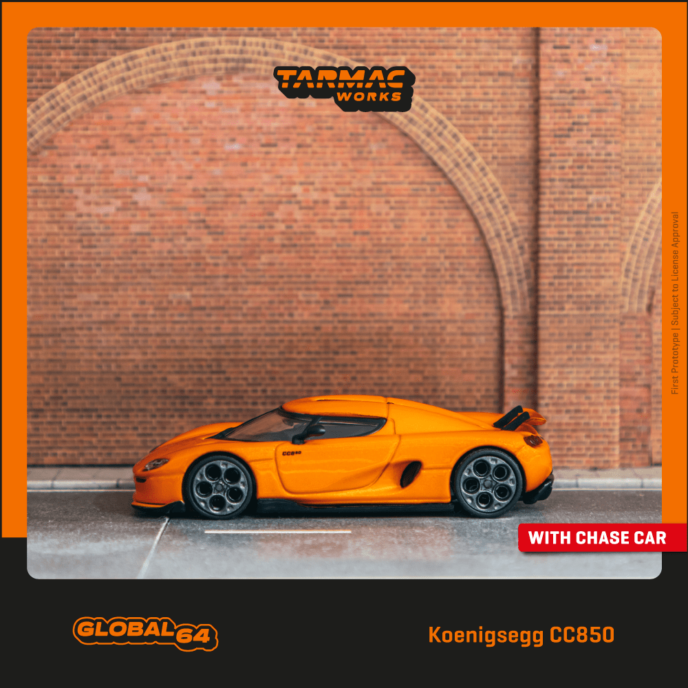 [Preorder] Tarmac Works 1:64 Koenigsegg CC850 Orange