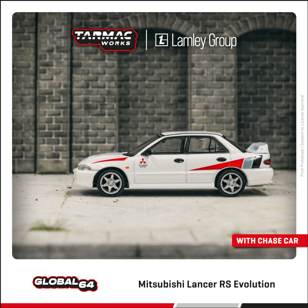 [Preorder] Tarmac Works 1:64 Mitsubishi Lancer RS Evolution White