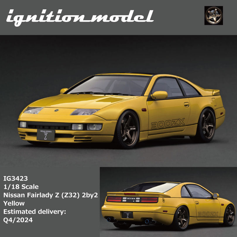 Ignition Model 1:18 Nissan Fairlady Z（Z32）2by2 Yellow IG3423