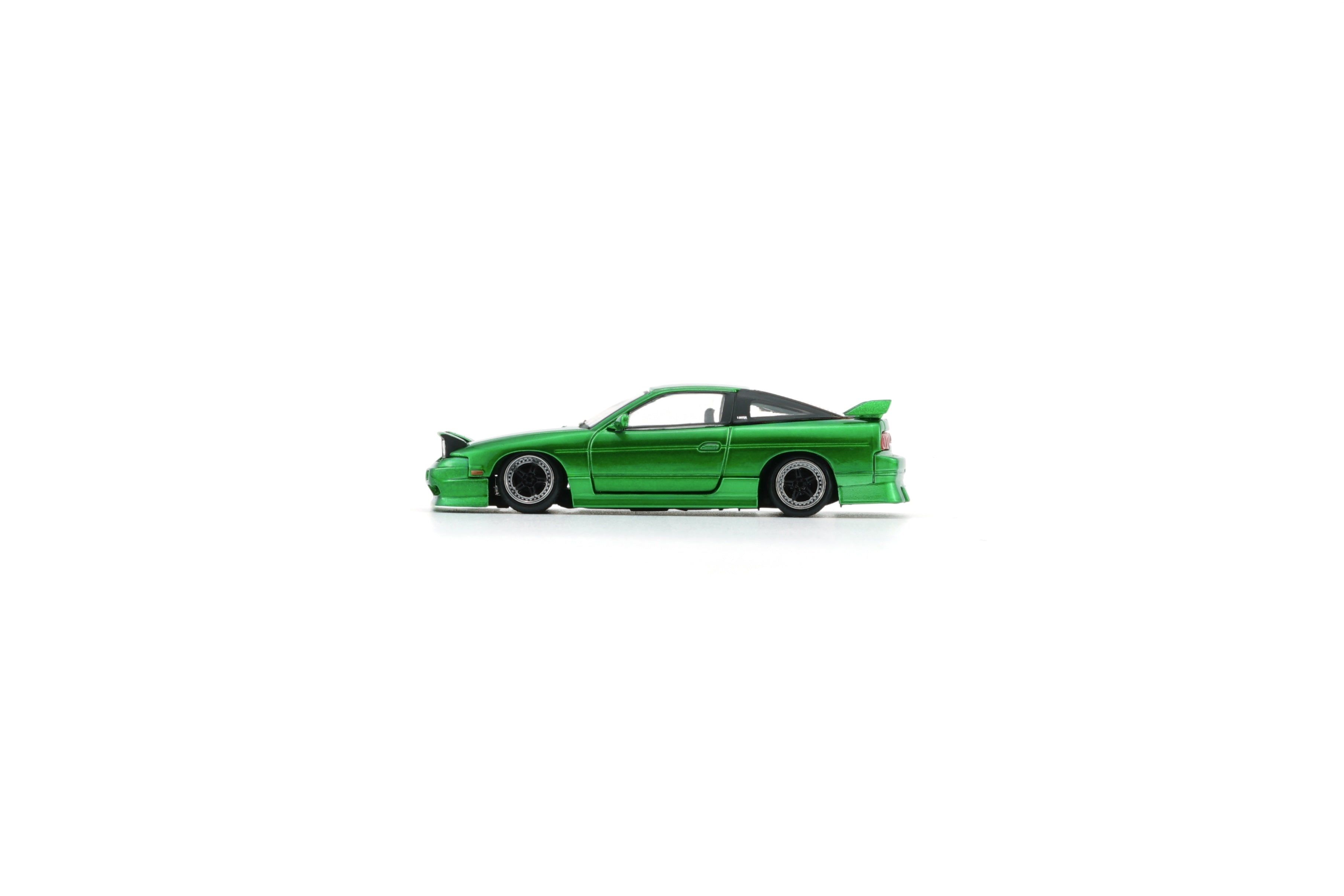 BM Creations 1:64 Nissan Silvia 180SX - Metallic Green (RHD