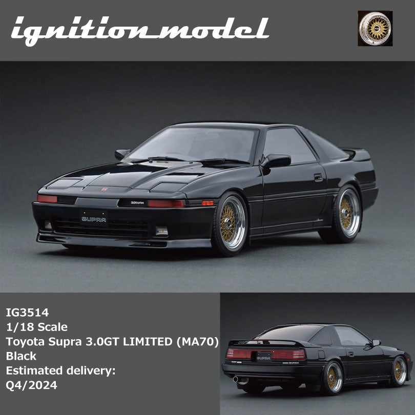 [Preorder] Ignition Model 1:18 Toyota Supra 3.0GT LIMITED (MA70) Black