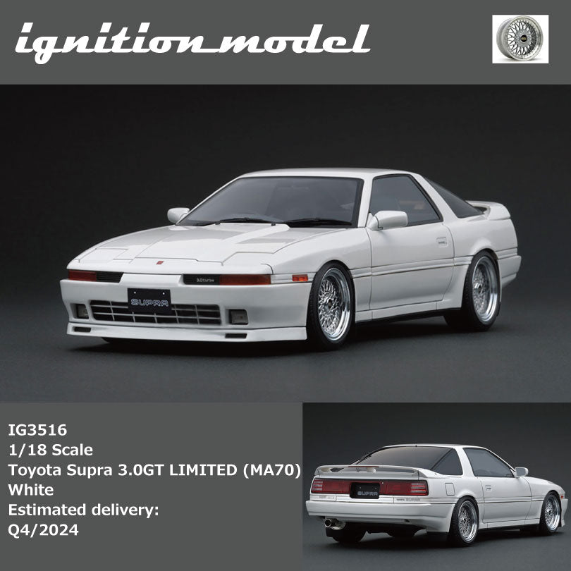 [Preorder] Ignition Model 1:18 Toyota Supra 3.0GT LIMITED (MA70) White
