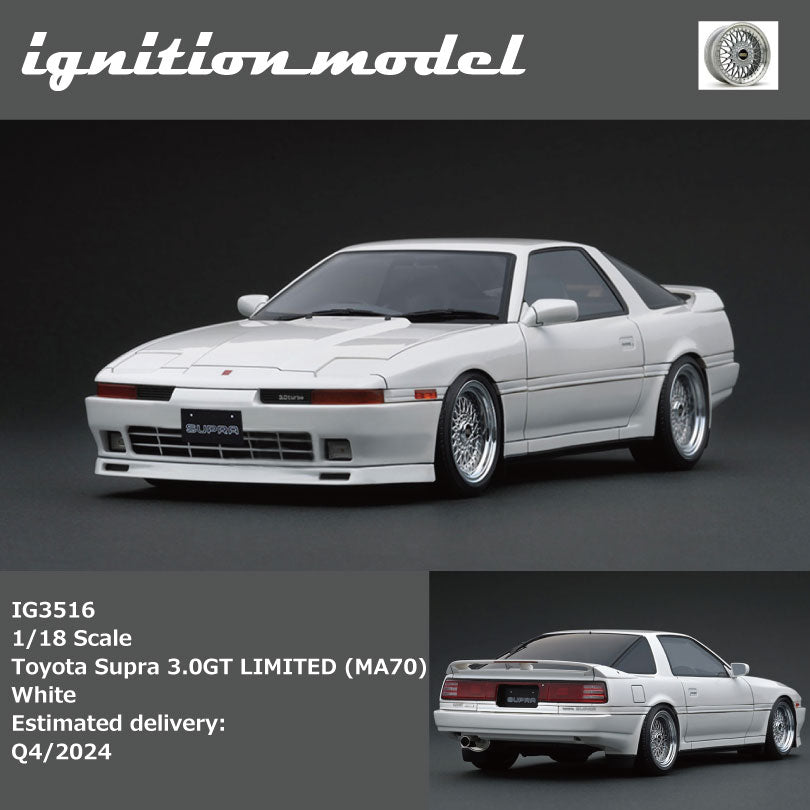 Ignition Model 1:18 Toyota Supra 3.0GT LIMITED (MA70) White