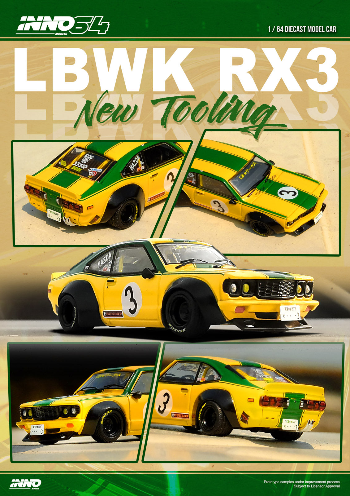 Inno64 1:64 LBWK MAZDA RX3 SAVANNA IN64-LBWKRX3-01 – Horizon Diecast