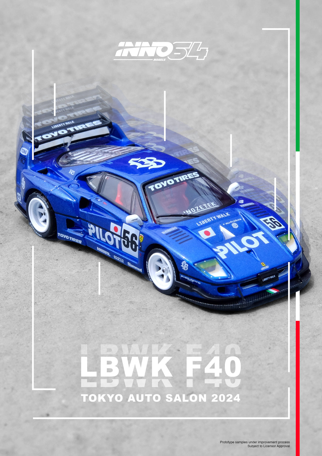 Inno64 1:64 LBWK F40 Tokyo Auto Salon 2024 – Horizon Diecast