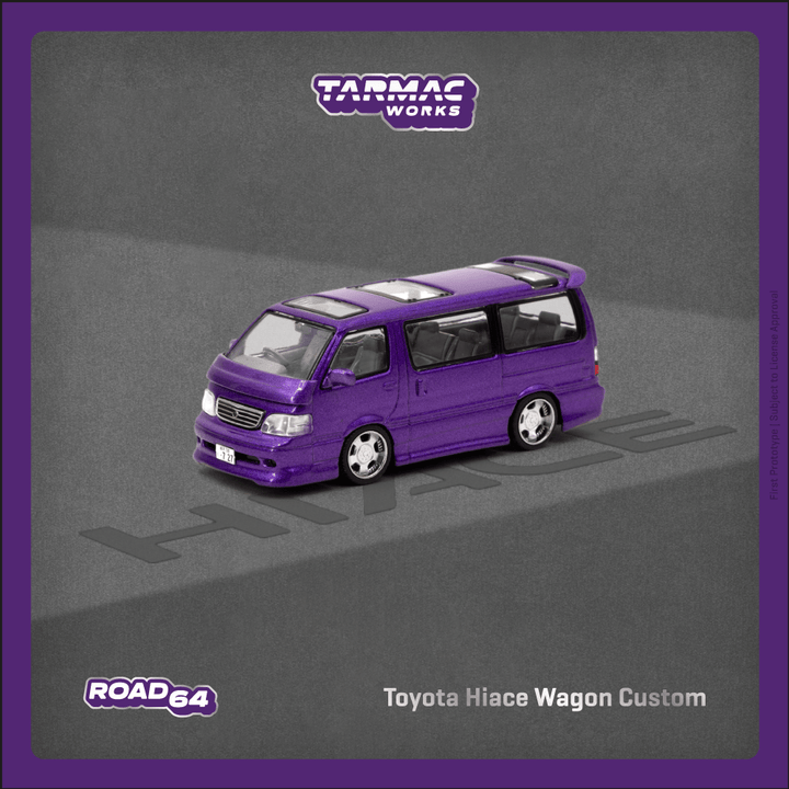 [Preorder] Tarmac Works 1:64 Toyota Hiace Wagon Custom Purple