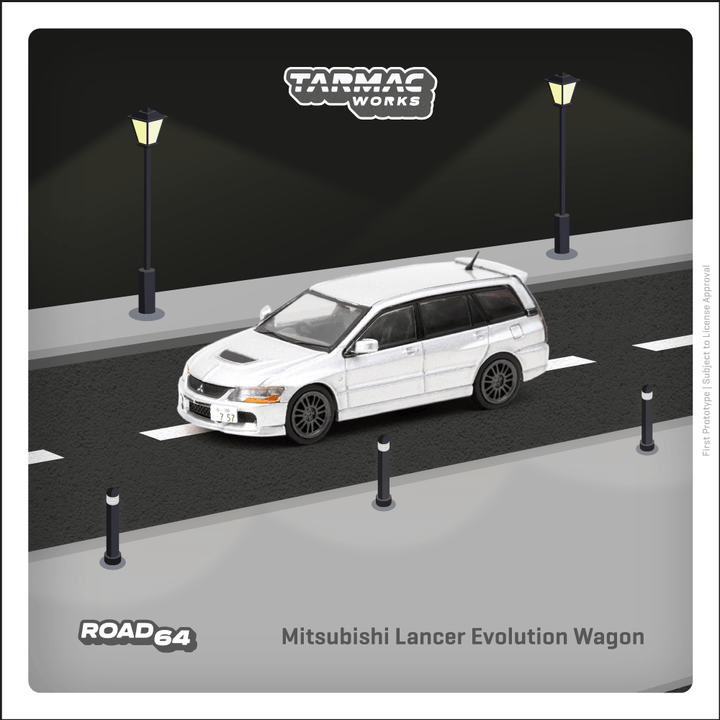 [Preorder] Tarmac Works 1:64 Mitsubishi Lancer Evolution Wagon Silver