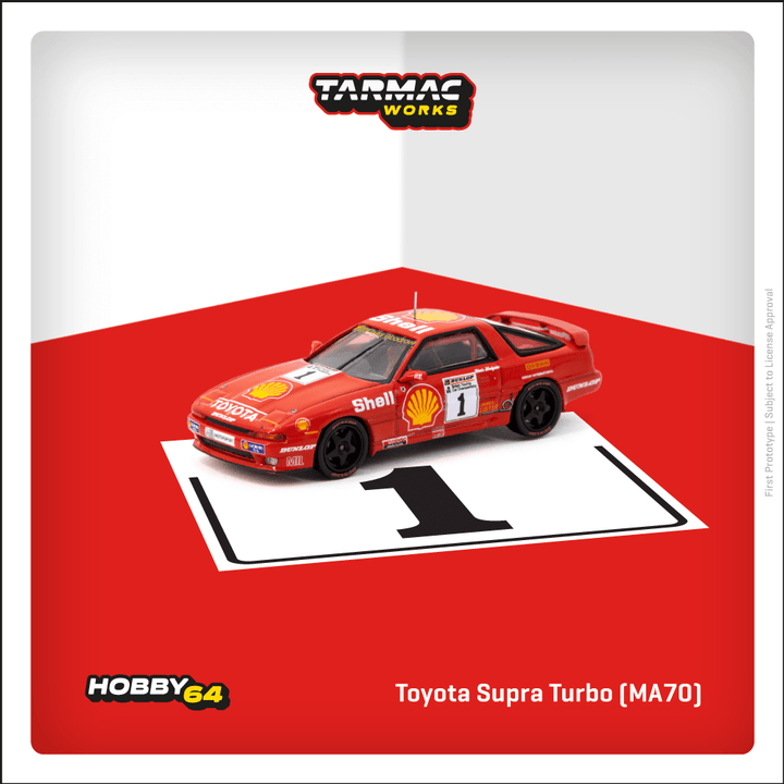 [Preorder] Tarmac Works 1:64 Toyota Supra Turbo (MA70) BTCC 1988 Chris Hodgetts