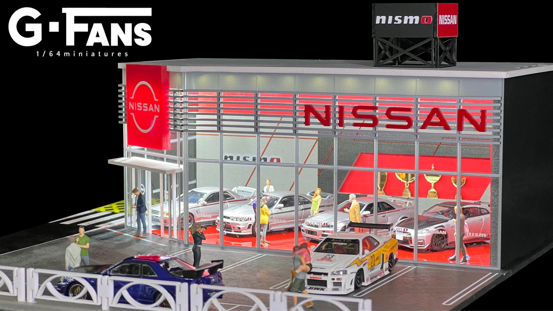Preorder] G-Fans 1:64 Nissan Nismo Dealership Diorama 710036