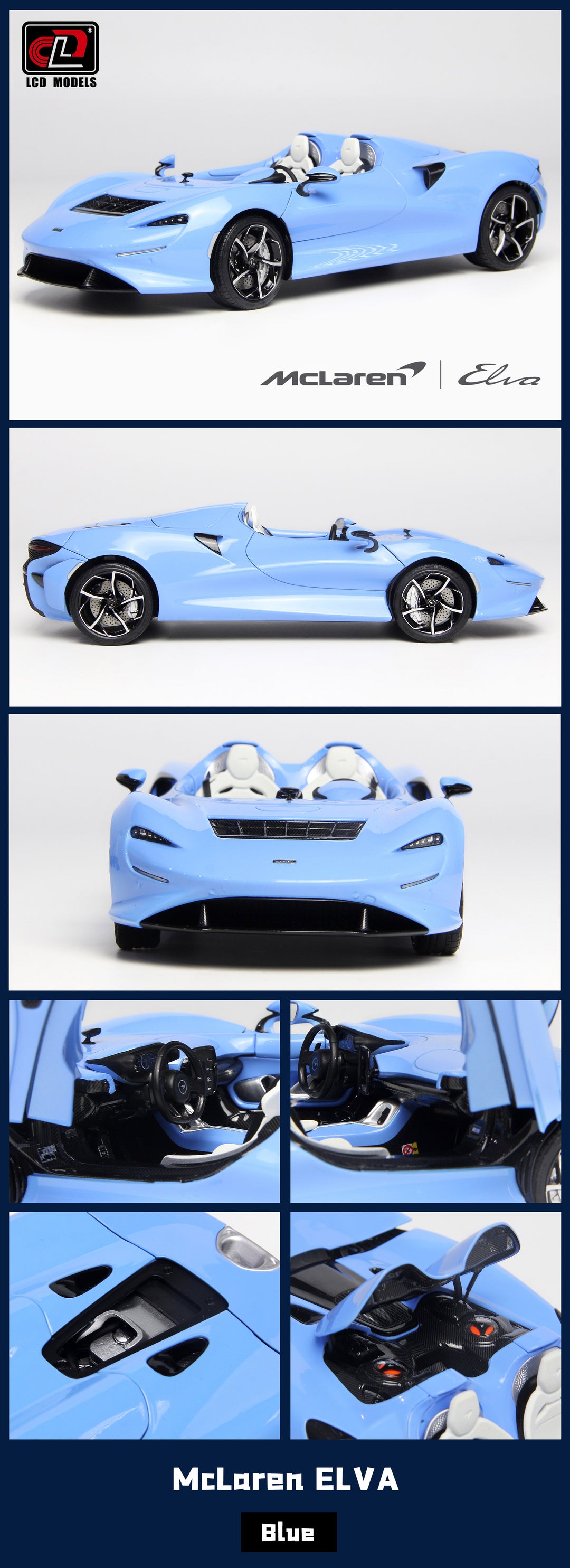 [Preorder] LCD 1:18 McLaren ELVA - Blue