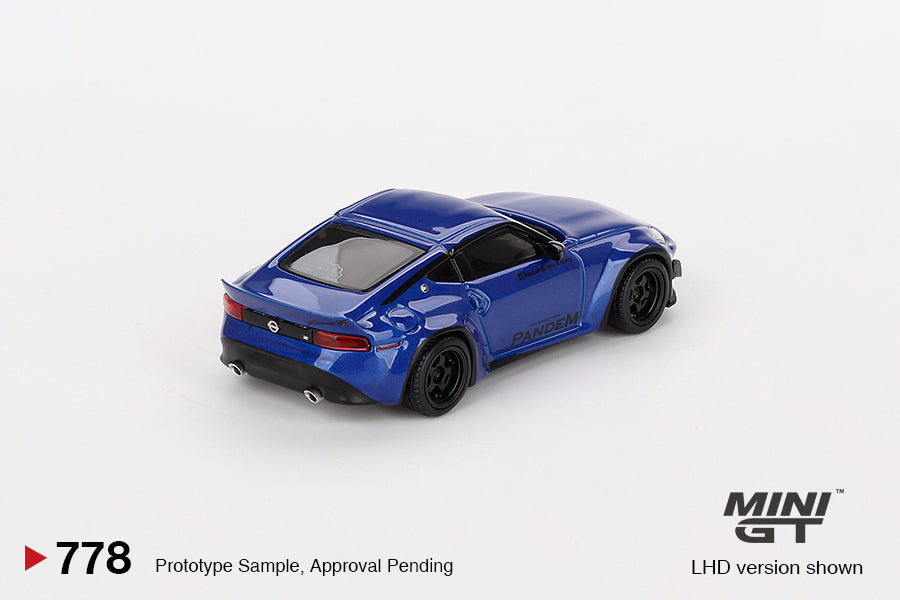 Mini GT 1:64 Nissan Z Pandem Seiran Blue MGT00778 – Horizon Diecast