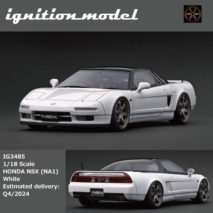 新品未使用 igモデル 1/18 HONDA NSX White　IG3485 イグニッションモデル 1/18 ホンダ NSX NA1 ホワイト IG3485