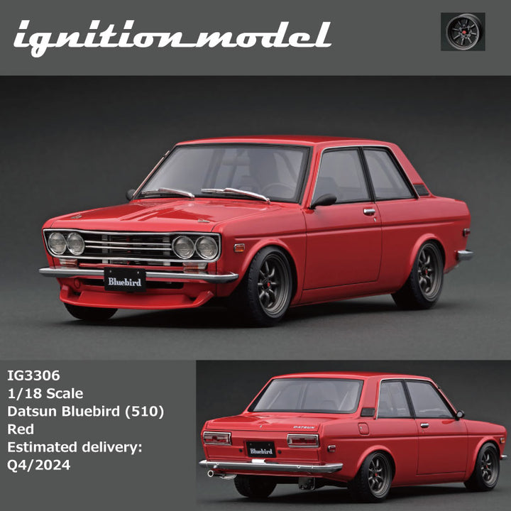 Ignition Model 1:18 Datsun Bluebird (510) Red IG3306