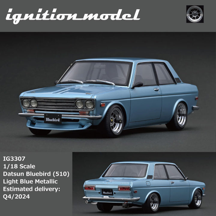 Ignition Model 1:18 Datsun Bluebird (510) Light Blue Metallic