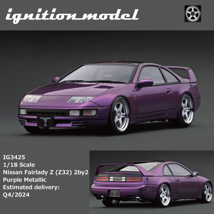 [Preorder] Ignition Model 1:18 Nissan Fairlady Z (Z32) 2by2 Purple Metallic