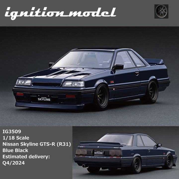 [Preorder] Ignition Model 1:18 Nissan Skyline GTS-R (R31) Blue Black