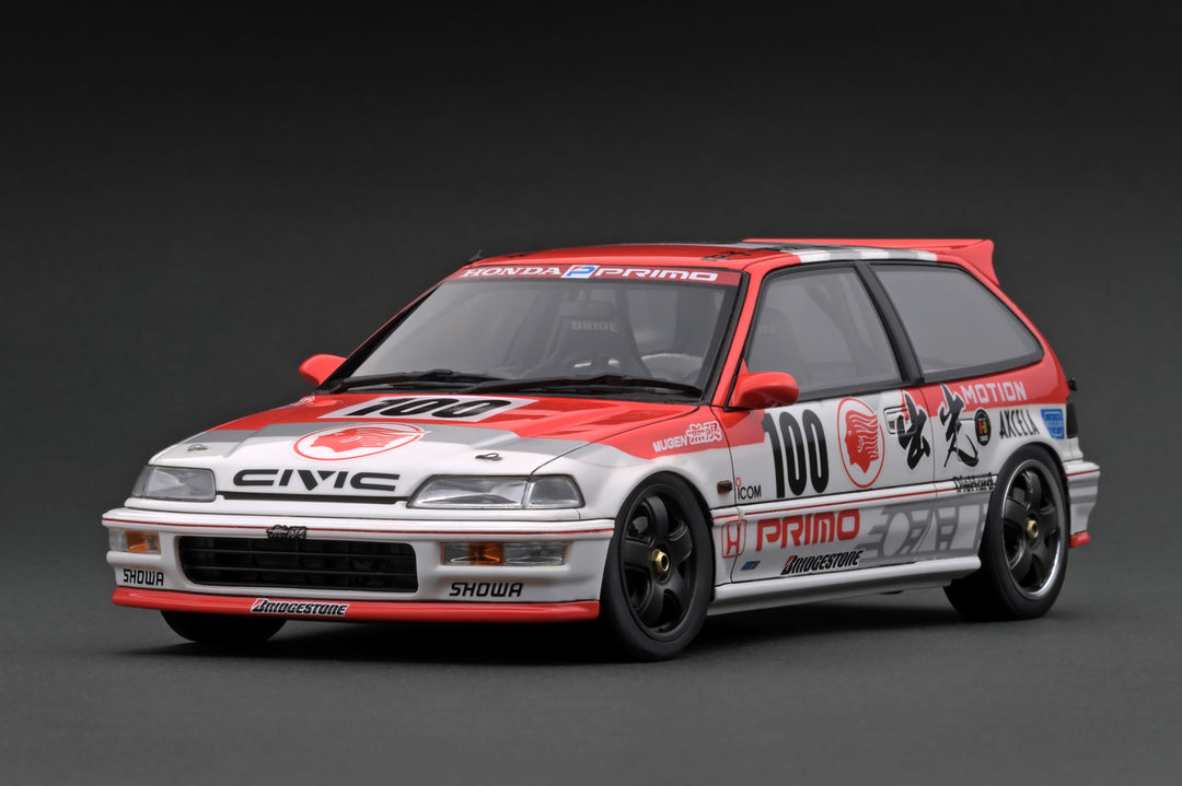 [Preorder] Ignition Model 1:18 Honda CIVIC (EF9) SiR White/Red