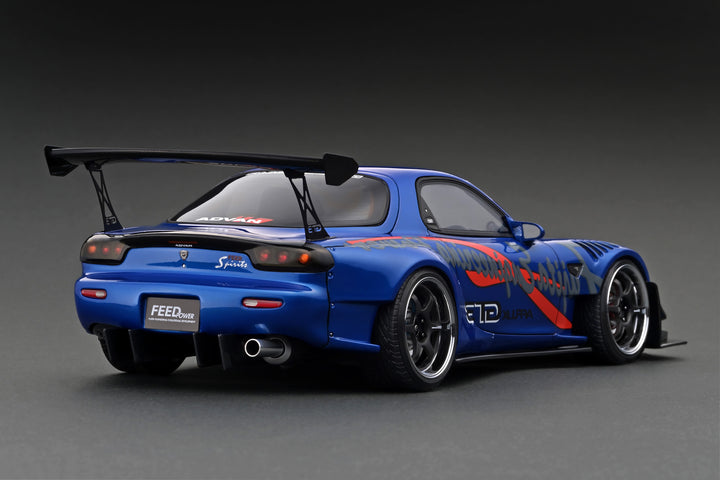 Ignition Model 1:18 FEED Afflux GT3 (FD3S) Blue Metallic With 13B Engine IG2962