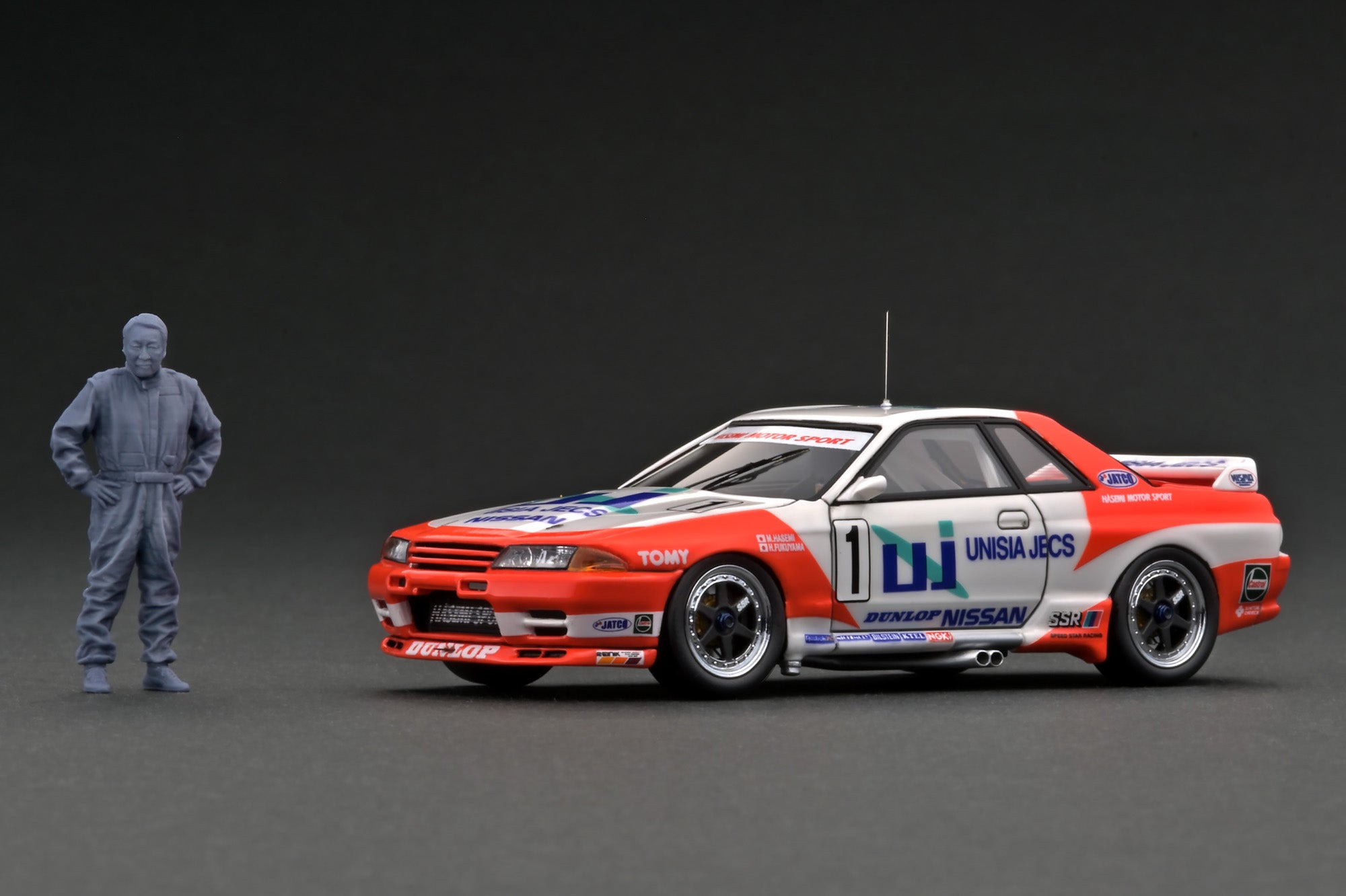 Ignition Model 1:43 UNISIA JECS SKYLINE (#1) 1993 JTC With Mr